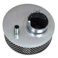 EMPI Chrome Air Cleaner, 2-3/4" Tall x 5-1/2" Round - Fits 2" Neck w/ Foam #9121 EMPI Chrome Air Cleaner, 2-3/4" Tall x 5-1/2" Round - Fits 2" Neck w/ Foam #9121