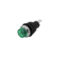 EMPI 9375 Dash Indicator/Warning Lights - 3/4 Hole Green - Sand Rail Rat Rod