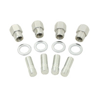 Nut & Stud Kit, M14-1.5 To 1/2-20, Chrome, Mag Wheels, Set 4, Fits VW Bug Buggy, EMPI 9511 Nut & Stud Kit, M14-1.5 To 1/2-20, Chrome, Mag Wheels, Set 4, Fits VW Bug Buggy, EMPI 9511