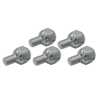 EMPI 9564 Chrome 5pc Lug Bolts M12x1.5 15mm Ball Seat - Dune Buggy Bus Ghia Thing
