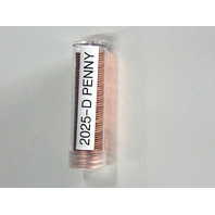 2025 Pennies- 50 Circulated US 1c One Cent Lincoln Pennies-One Roll!!