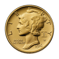2026 Best of the Mint 1916 Mercury Dime Gold Coin & Silver Medal Set (W)(P)