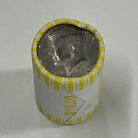 Unsearched Kennedy Half Dollar Bank Roll OBW Sealed $10 FV Coin Hunt Find Silver