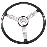 "Banjo" Style Vintage Steering Wheel Kit, Black "Banjo" Style Vintage Steering Wheel Kit, Black