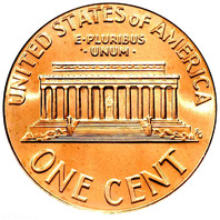 $15 8 lbs Zinc Pennies Sack 1982&ndash;2025 Lincoln Memorial & Shield Cent