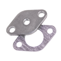 Block Off Plate, Tapped, 1/8" NPT Hole, Fits VW Bug Buggy Trike Rail Type-3, EMPI 98-1171