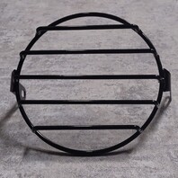 5.75" Motorcycle Headlight Grille Cover Guard Black 5-Bar Cafe Racer Sportster