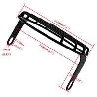 5.75" Motorcycle Headlight Grille Cover Guard Black 5-Bar Cafe Racer Sportster