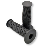 7/8" Motorcycle Grips Black Dimple Pattern for Cafe Racer, Cruiser,  Custom