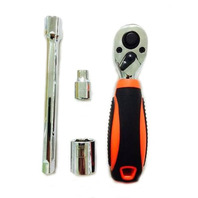 Portable Micro Ratchet Socket Wrench Set EDC Pocket Tool Kit with Storage Pouch