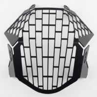 Adventure Moto Headlight Guard Grille - Black - Precision Laser Cut Mesh