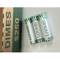 2026-D Emerging Liberty Dime &ndash; 3 Uncirculated (150 Coins) Sealed Bank Rolls