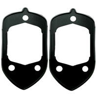 1951&ndash;1952 Chevy Tail Light Pair w/ Red Glass Lens & Chrome Bezel + Seals