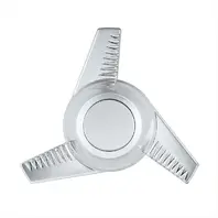 4pc Chrome 3‑Bar Right‑Swing Hubcap Spinners &ndash; Custom Wheel Accent Kit, Lightweight Plastic