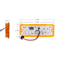 Pair 25 LED Sequential Amber Parking Lights Fits 1973 1977 Ford Truck