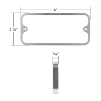 Side Marker Bezel Kit Clear Anodized 4‑Piece Fits 1968‑72 C/K Trucks