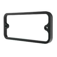 Side Marker Bezel Kit Black Anodized 4‑Piece Fits 1968‑72 C/K Trucks