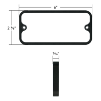Side Marker Bezel Kit Black Anodized 4‑Piece Fits 1968‑72 C/K Trucks