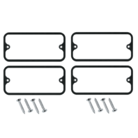 Side Marker Bezel Kit Black Anodized 4‑Piece Fits 1968‑72 C/K Trucks