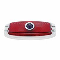 1941‑48 Chevy LED Tail Light Pair w/ Blue Dot &ndash; Flush Mount, Chrome Bezel