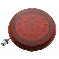 1984&ndash;1990 Corvette LED Tail Light Pair &ndash; Red Lens, 19‑LED, Direct Replacement