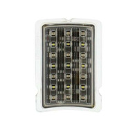 Amber/White LED Auxiliary Light Pair, fits Ford 1940 Car &ndash; Clear Lens, 21‑LED, Sealed, 12V