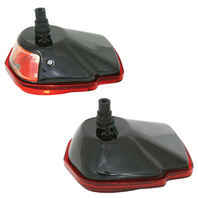 Tail Lights with Black Housing, Pair for Ford Truck 1953-56
