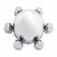 Chrome 6‑Lug Spider Hub Cap Pair &ndash; 1947&ndash;1972 Chevrolet/GMC Pickup &ndash; Bullet Style