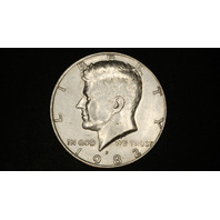 1982-P Kennedy Half Dollar 50c -No FG error reverse FS-901