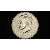 1998-D Kennedy Half Dollar 50c - Strike through grease error