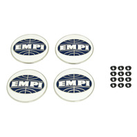 EMPI Stock Style Hub Cap with EMPI Emblem, Set of 4 for Late 4-Lug VW Bug Wheels