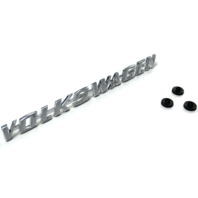 Decklid Emblem w/ Clips, Brushed, "Volkswagen", T-1 67-79, T-3 67-73, Ghia 66-74 Decklid Emblem w/ Clips, Brushed, "Volkswagen", T-1 67-79, T-3 67-73, Ghia 66-74