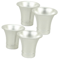 Aluminum Velocity Stacks, 4pc - 3-1/2H X 3-7/8W, Fits VW Bug Buggy Sand Rail