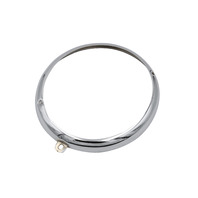 Headlight Rims, Pair with Screws At 2&7 O-Clock for VW Early Type 1 & 2