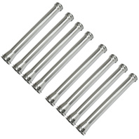 Stock Push Rod Tube Set (8 Pieces) - Silver Zinc - Fits VW Bus 1972-1979 1700-2000cc & Vanagon 1980-1983 - Replacement for VW 021109335A