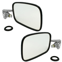 Left & Right Exterior Door Mirror Kit for VW Beetle Type 1 Sedan 1968‑On