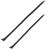 Inner Window Scrapers Left & Right Pair - 7 Clips - VW Beetle Type 1 1965&ndash;1968