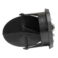 Black Air & Heater Vent Diffusers, Pair, for VW Type 2 Bus 1968-76