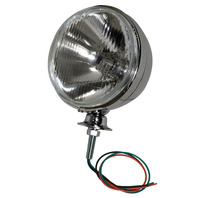 7-Inch Chrome H4 Headlight Assemblies, Pair, 12V