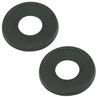 Black Window Crank Escutcheon Buffer Pair for Beetle, Bus, Karmann Ghia & Type 3