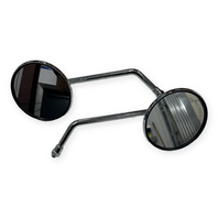 Chrome Rearview Mirrors Pair for CSC Monterey Scooter M10 Thread DOT ZS110-13C