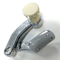 Quarter Window Pop-Out Latch, w/ Ivory Knob, Left, For VW Type 1 Bug 1952-1964 Quarter Window Pop-Out Latch, w/ Ivory Knob, Left, For VW Type 1 Bug 1952-1964