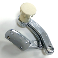 Quarter Window Pop-Out Latch, w/ Ivory Knob, Right, For VW Type 1 Bug 1952-1964 Quarter Window Pop-Out Latch, w/ Ivory Knob, Right, For VW Type 1 Bug 1952-1964