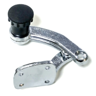 Quarter Window Pop-Out Latch, w/ Black Knob, Right, For VW Type 1 Bug 1952-1964 Quarter Window Pop-Out Latch, w/ Black Knob, Right, For VW Type 1 Bug 1952-1964