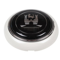 Horn Button, Black/Gray/Silver, Compatible with Volkswagen Type 1 Beetle 56-59, Type 2 Transporter 1950-1967 Horn Button, Black/Gray/Silver, Compatible with Volkswagen Type 1 Beetle 56-59, Type 2 Transporter 1950-1967