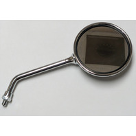 Chrome Round Motorcycle Mirrors Pair 10mm RH Thread Retro Vintage Cafe Racer Cruiser