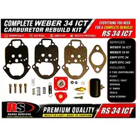 Pirate Mfg 2-Pack Carburetor Rebuild Kits for Weber 34 ICT 34 ICH