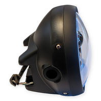 Pirate Mfg LED Headlight Bucket Assembly with DRL Halo Ring for CSC SG250 Cafe Racer