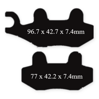 Front Brake Pads FA135R for CSC SG250 Cafe Racer ZS250-9 KLX250 YFZ450