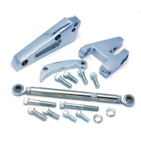 SBC CHEVY CHROMED ALUMINUM ALTERNATOR BRACKET SHORT WATER PUMP SWP